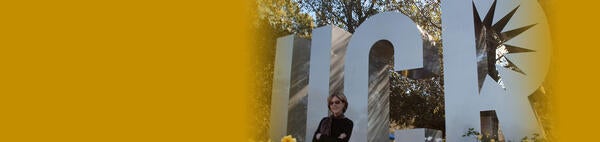 jan blacher with UCR sign